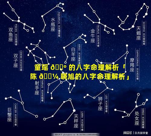童瑶 🐺 的八字命理解析「陈 🐼 晓旭的八字命理解析」